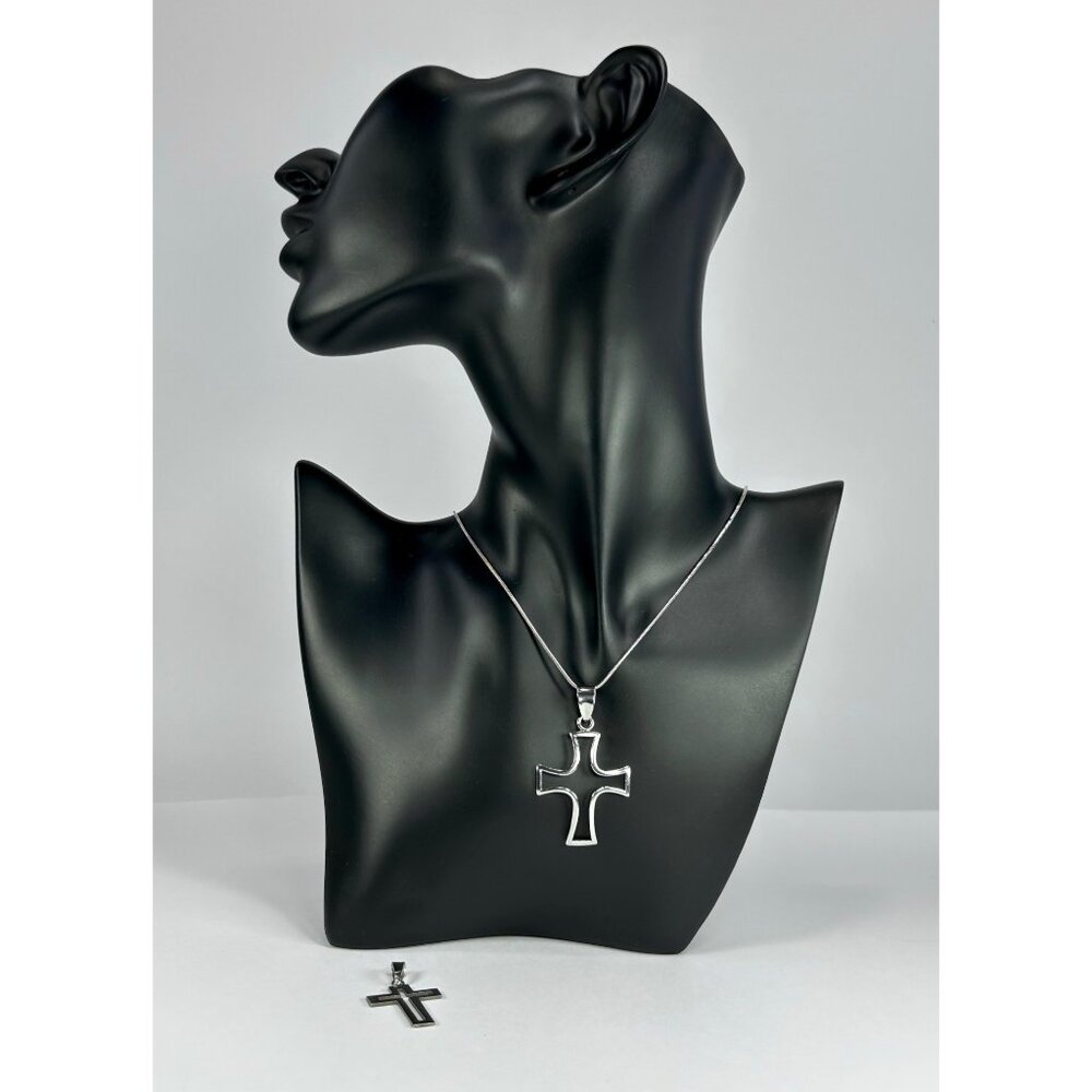 925 Sterling Silver Pendant & Necklace Bundle Mexico Thailand Religious Jewelry
